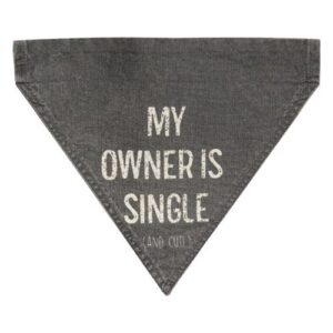 My Owner Is Single (And Cute) Dog Bandana G54076 By CWI Gifts