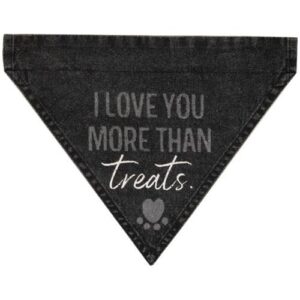 I Love You More Than Treats Dog Bandana G54078 By CWI Gifts
