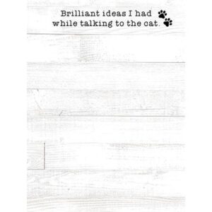 Brilliant Ideas I Had While Talking To The Cat Mini Notepad G54087 By CWI Gifts