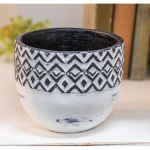 Geometric Ceramic Bowl G70039 By CWI Gifts