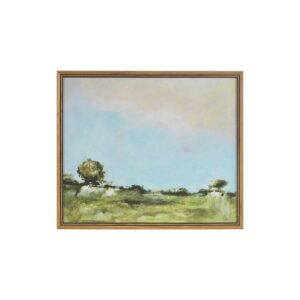 Across The Plains 2 Framed Gel Coated Canvas - Multi
