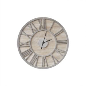 Mason Wall Clock - Natural/Grey