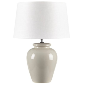 Anzio Ceramic Table Lamp - Cream