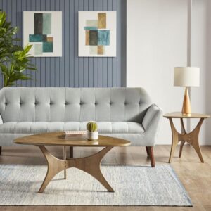 Blaze Triangle Wood Side Table 280