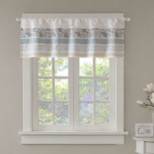 Printed and Pieced Rod Pocket Valance