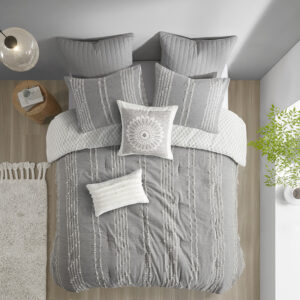 3 Piece Cotton Jacquard Comforter Set
