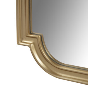 Gold Scalloped Wood Wall Mirror