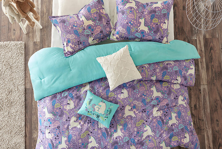 Unicorn Cotton Comforter Set