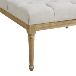 Upholstered Button Tufted Accent Ottoman