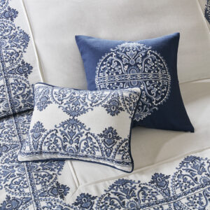 Faux Linen Oversized Comforter Set