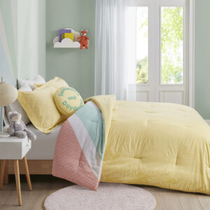 Rainbow Sunburst Reversible Cotton Comforter Set