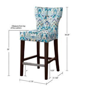 Tufted Back Counter Stool