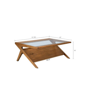 Coffee Table with Tempered Glass