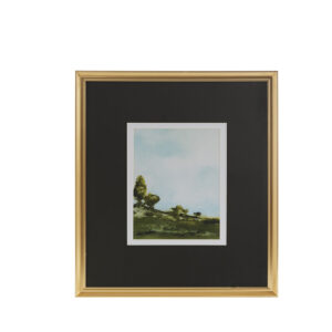 Framed Glass and Double Matted Abstract Landscape Wall Art