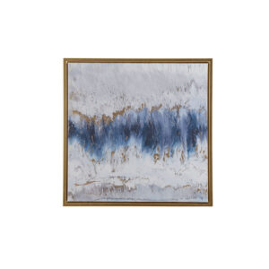 Gold Foil Abstract Framed Canvas Wall Art