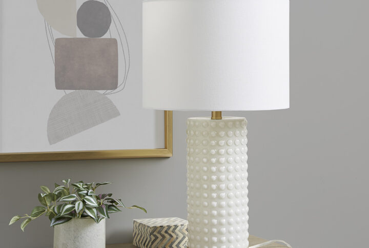 Textured Dot Table Lamp