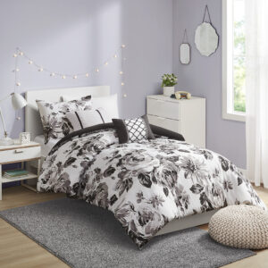 Floral Print Comforter Set
