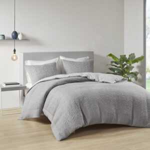 3 Piece Oversized Knit Quilted Top Duvet Cover Mini Set