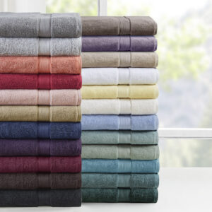 100% Cotton 8 Piece Antimicrobial Towel Set