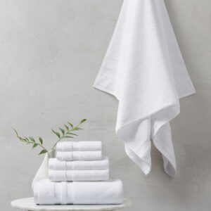 100% Cotton Feather Touch Antimicrobial Towel 6 Piece Set