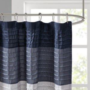Faux Silk Shower Curtain