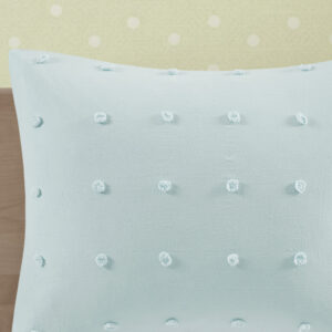 Cotton Jacquard Pom Pom Comforter Set