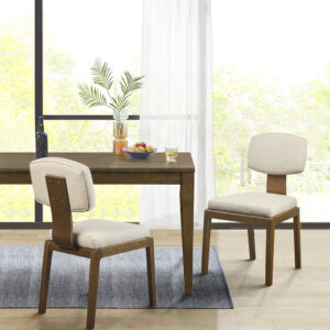 Armless Upholstered Dining Chair Set of 2