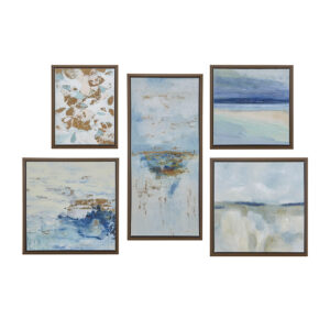 5-piece Gallery Framed Canvas Wall Art Set