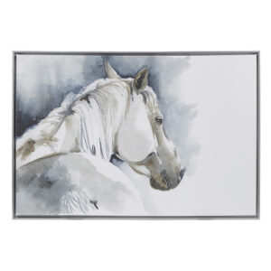 Hand Embellished Horse Framed Canvas Wall Art