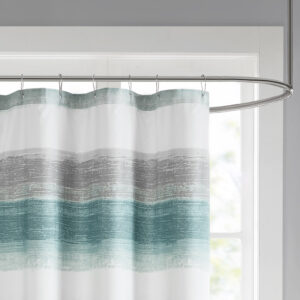 Stripe Print Shower Curtain