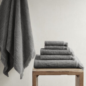 Cotton Dobby Slub 6 Piece Towel Set
