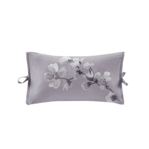 Embroidered Cotton Oblong Decorative Pillow