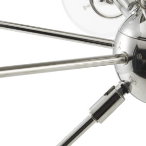 12-Light Chandelier with Oversized Globe Bulbs