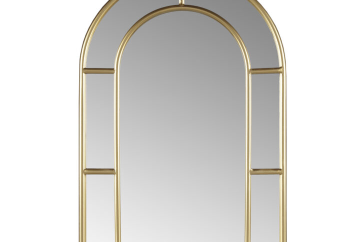 Gold Arched Wall Mirror