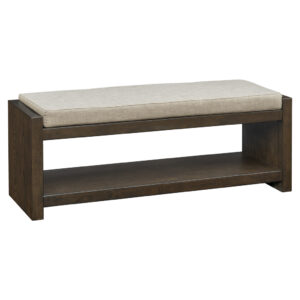 Accent Bench with Lower Shelf