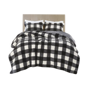 Print Sherpa Down Alternative Comforter Set
