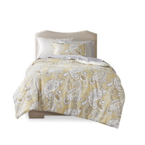 Paisley Print 6 Piece Comforter Set with Sheets