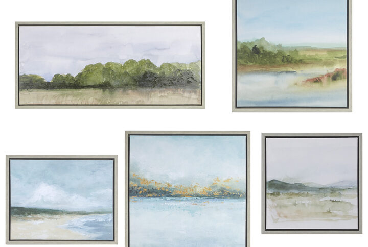 Abstract Landscape 5-piece Gallery Canvas Wall Art Set