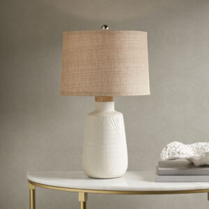 Boho Textured Ceramic Table Lamp