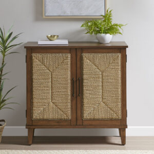 Handcrafted Seagrass 2-Door Accent chest