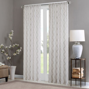 Diamond Sheer Window Curtain Panel