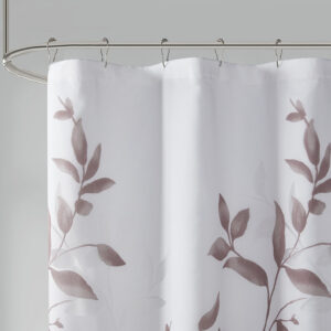 Burnout Printed Shower Curtain