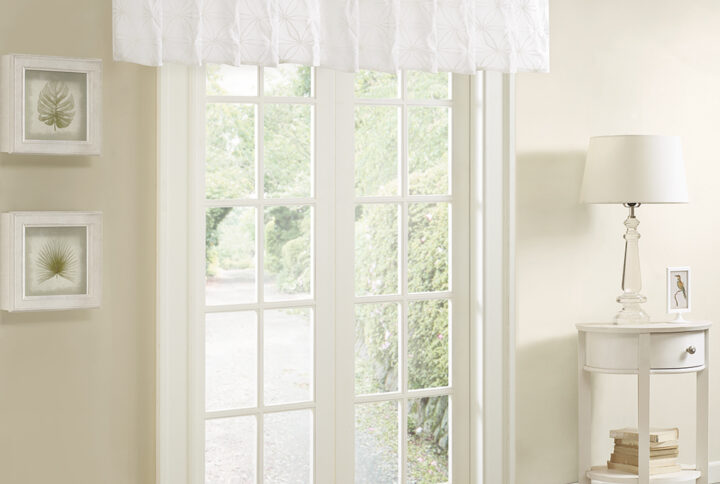 Sheer Embroidered Window Valance