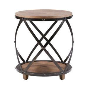 Bent Metal Accent Table