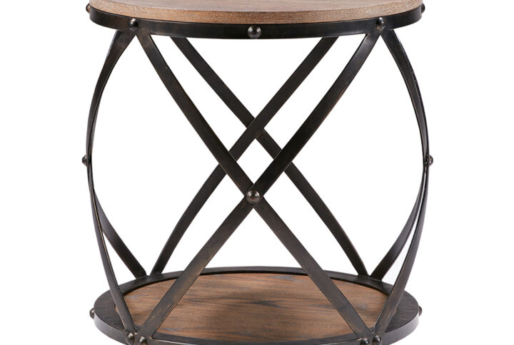 Bent Metal Accent Table