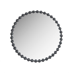Beaded Round Wall Mirror 36"D
