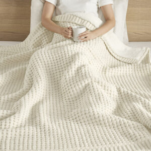 Waffle Knit Chenille Throw