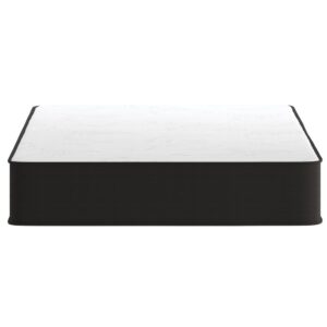 energetic days and a great mattress makes all the difference. Lay yourself down on the soft knitted fabric covering of this twin bed mattress filled with premium foam and innerspring coils that provide the firmness you need