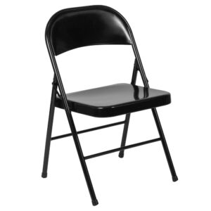 Easily switch from just the family to a twenty person marathon board game night. This durably constructed Metal Folding Chair is a convenient option for everyday use or extra seating in a residential or commercial setting. It features a premium 18 gauge