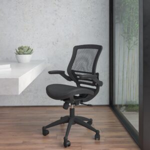 breathable mesh material allows air to circulate to keep you cool and more productive throughout your day. A mid-back office chair offers support to the mid-to-upper back region. This mesh office chair features a contoured backrest and is ideal for anyone who does a great deal of typing throughout the day and needs good back support. There is a myriad of features that make a great office chair and this executive mesh chair won't disappoint. The synchro tilt control allows this mesh executive chair's back and seat to recline at different rates